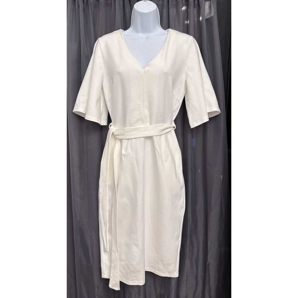 NWT SexyModest Brigitte Brianna "Milan" Sheath Dress Ivory Size M